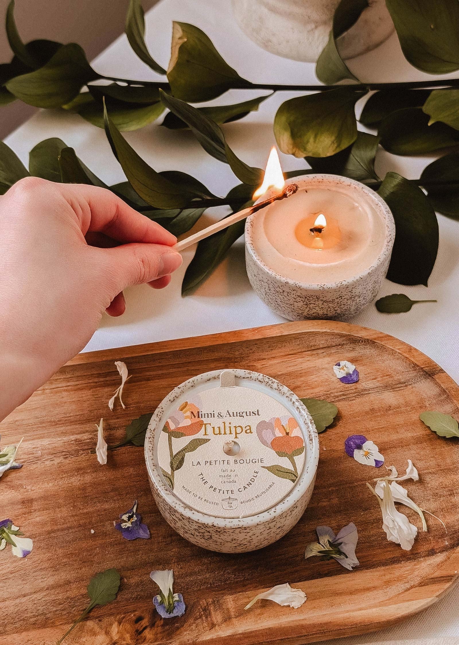 La bougie réutilisable -  Tulipa COUP DE COEUR