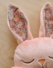 Doudou Lapine - Marguerite Fleurie Rose
