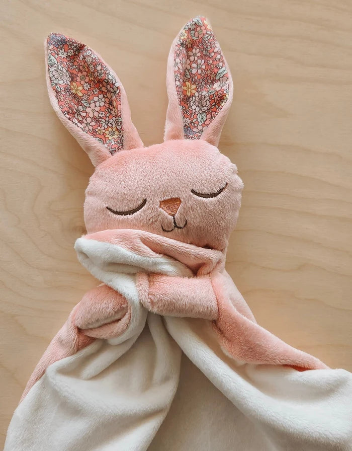 Doudou Lapine - Marguerite Fleurie Rose