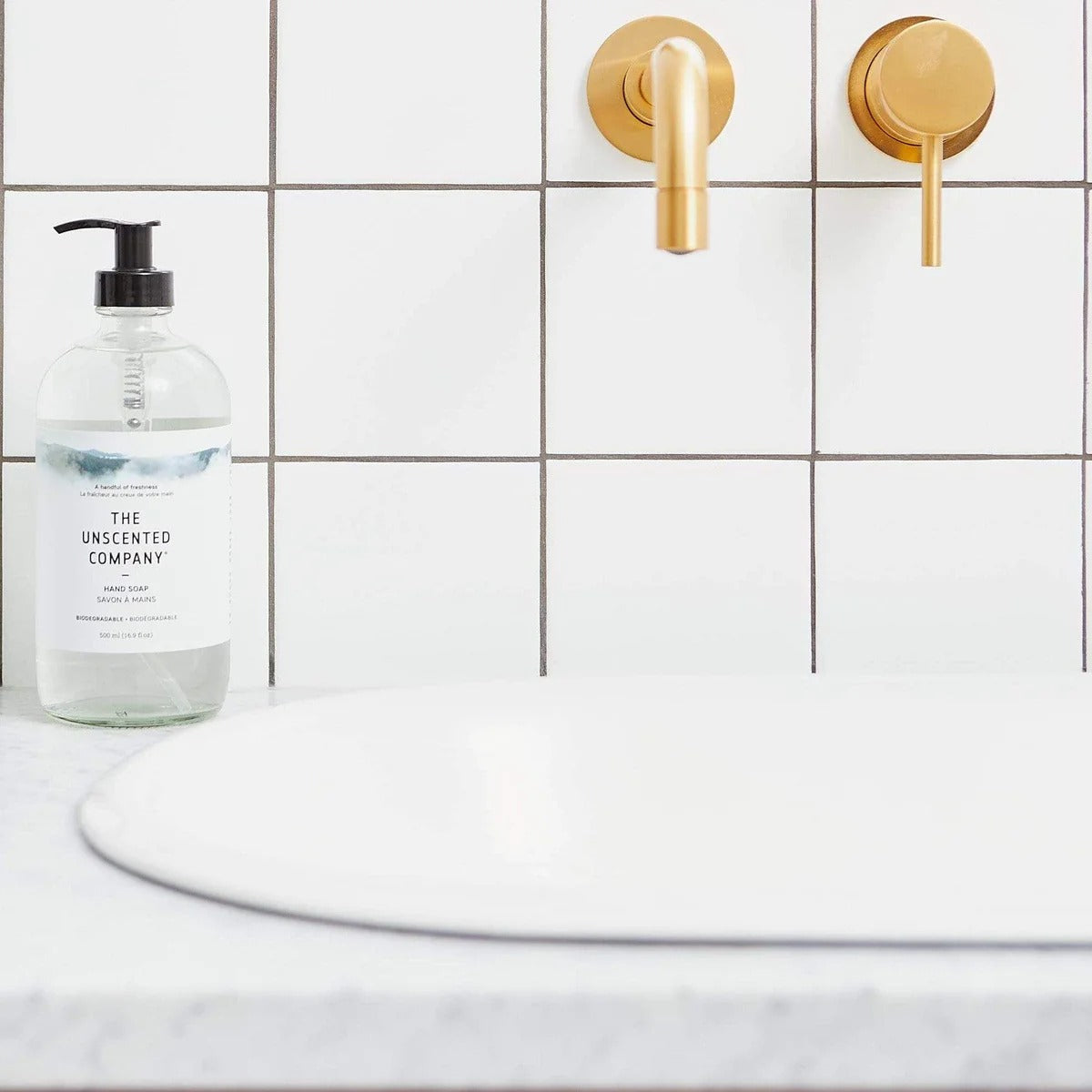 Savon à mains – Bouteille en verre