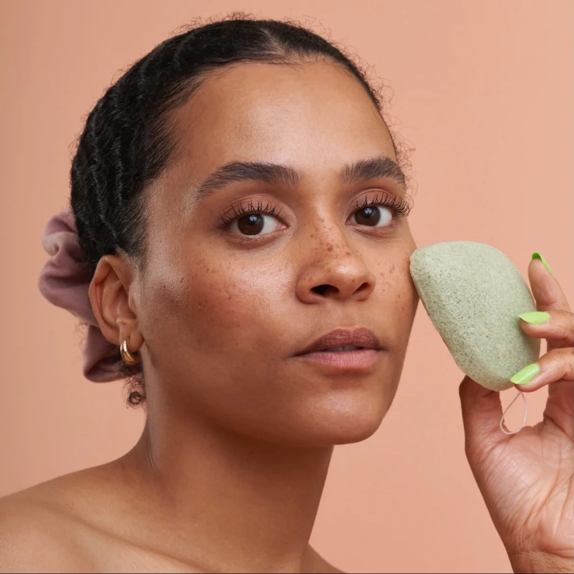 Éponge konjac nettoyante - Thé vert antioxydant