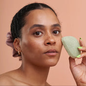 Éponge konjac nettoyante - Thé vert antioxydant
