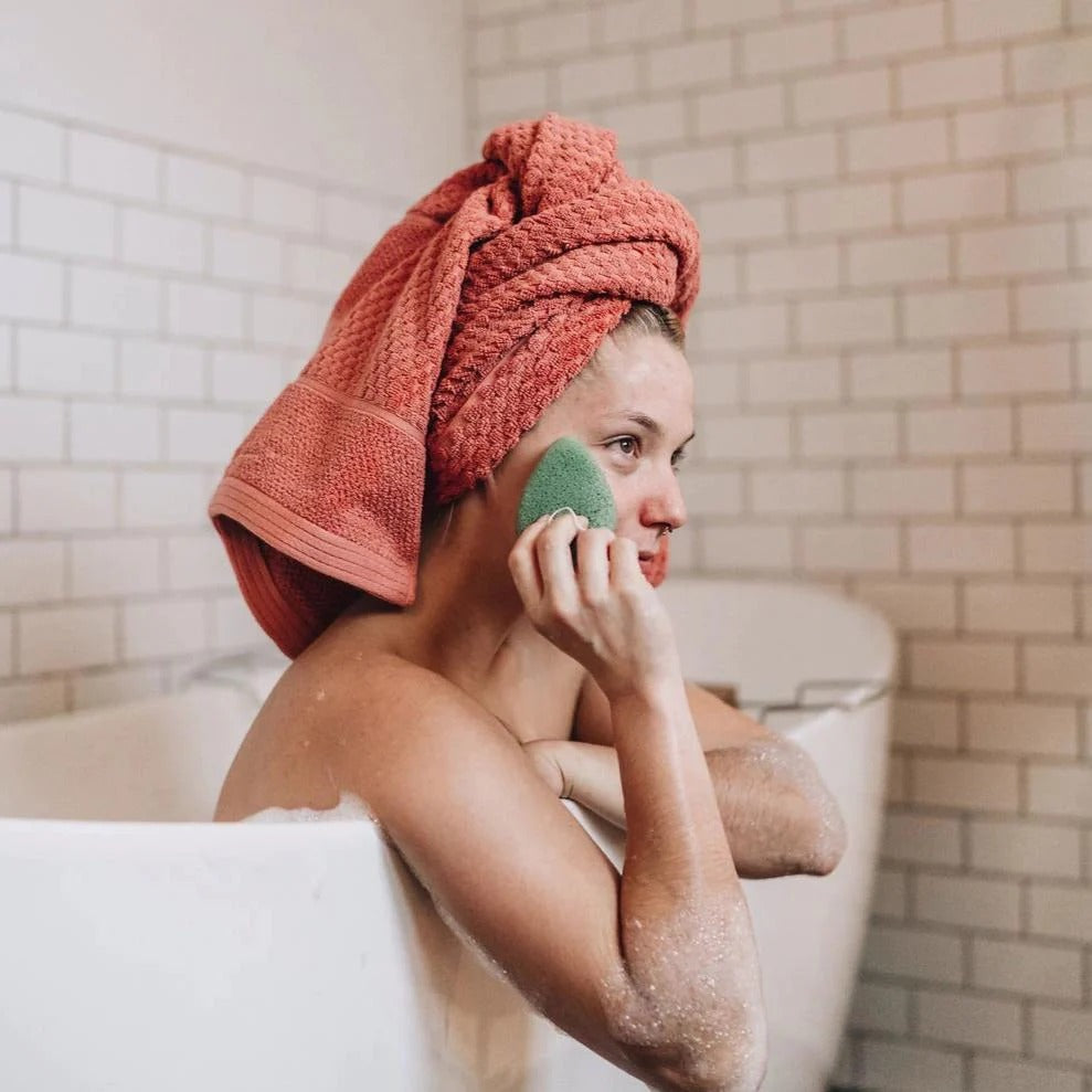 Éponge konjac nettoyante - Thé vert antioxydant