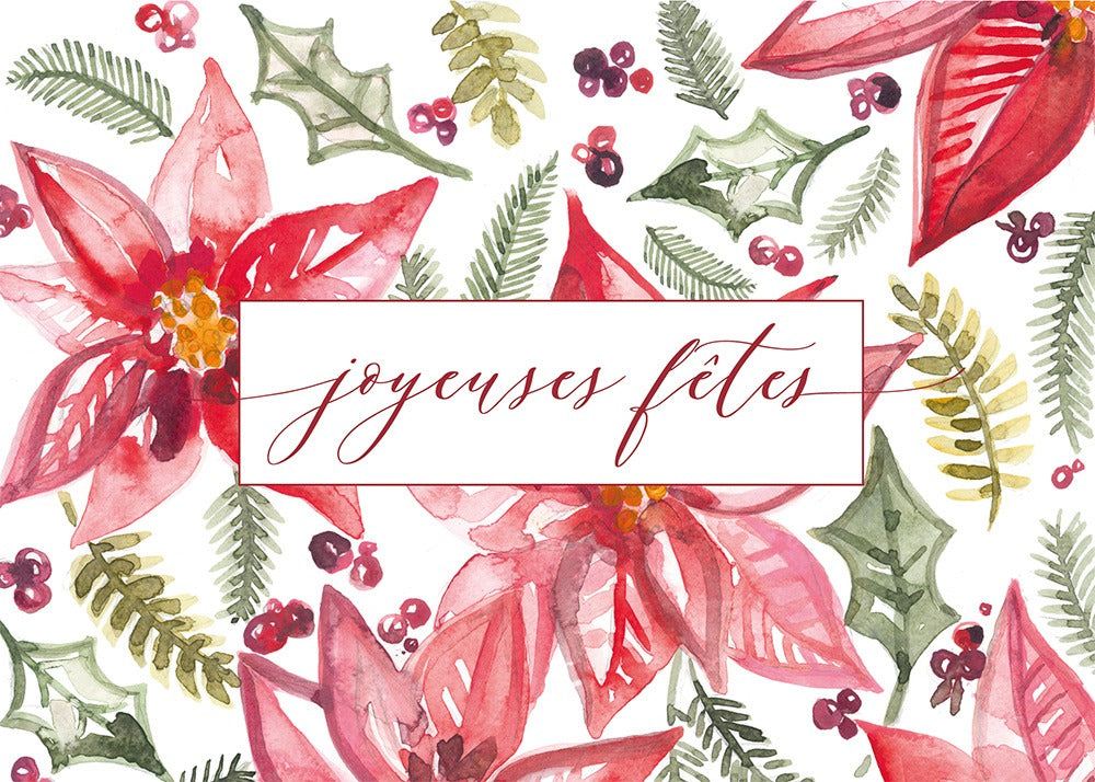 Carte de souhaits - Joyeuses fêtes