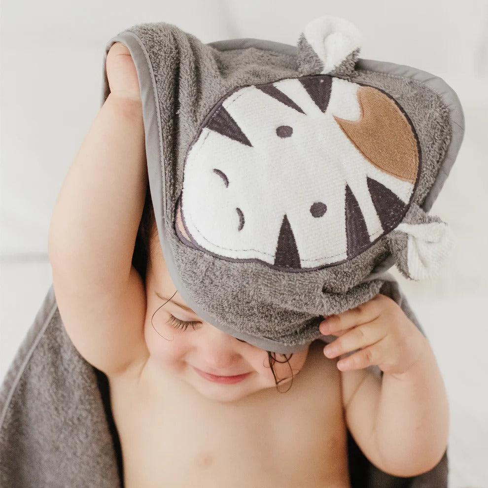 Serviette à capuchon pour bébé - Zébre
