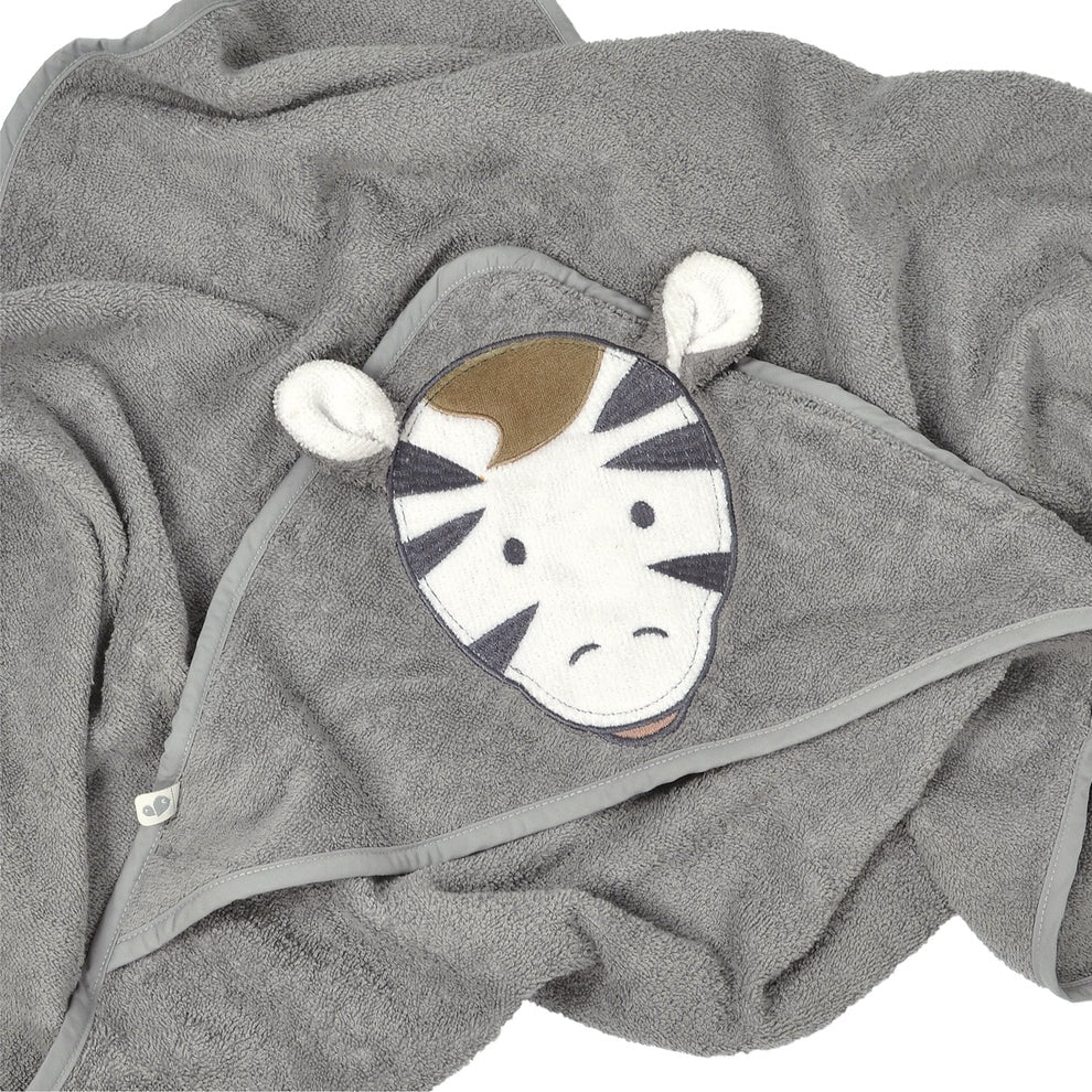 Serviette à capuchon pour bébé - Zébre