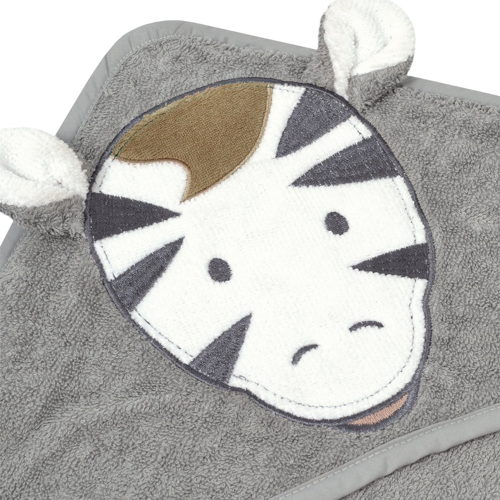 Serviette à capuchon pour bébé - Zébre