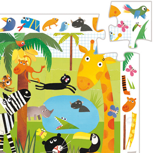 Puzzle observation jungle