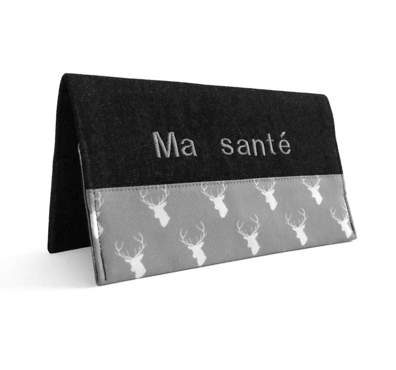 Protège carnet santé personnalisé fille Chevreuils