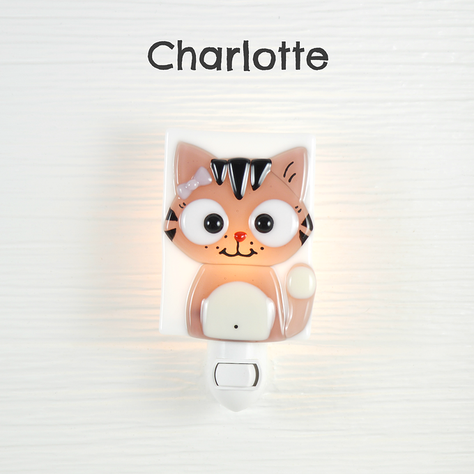 Veilleuse Veille sur toi CHAT - CHARLOTTE
