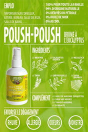 POUSH-POUSH» BRUME POUR OREILLER ET CHAMBRE, 120 ML