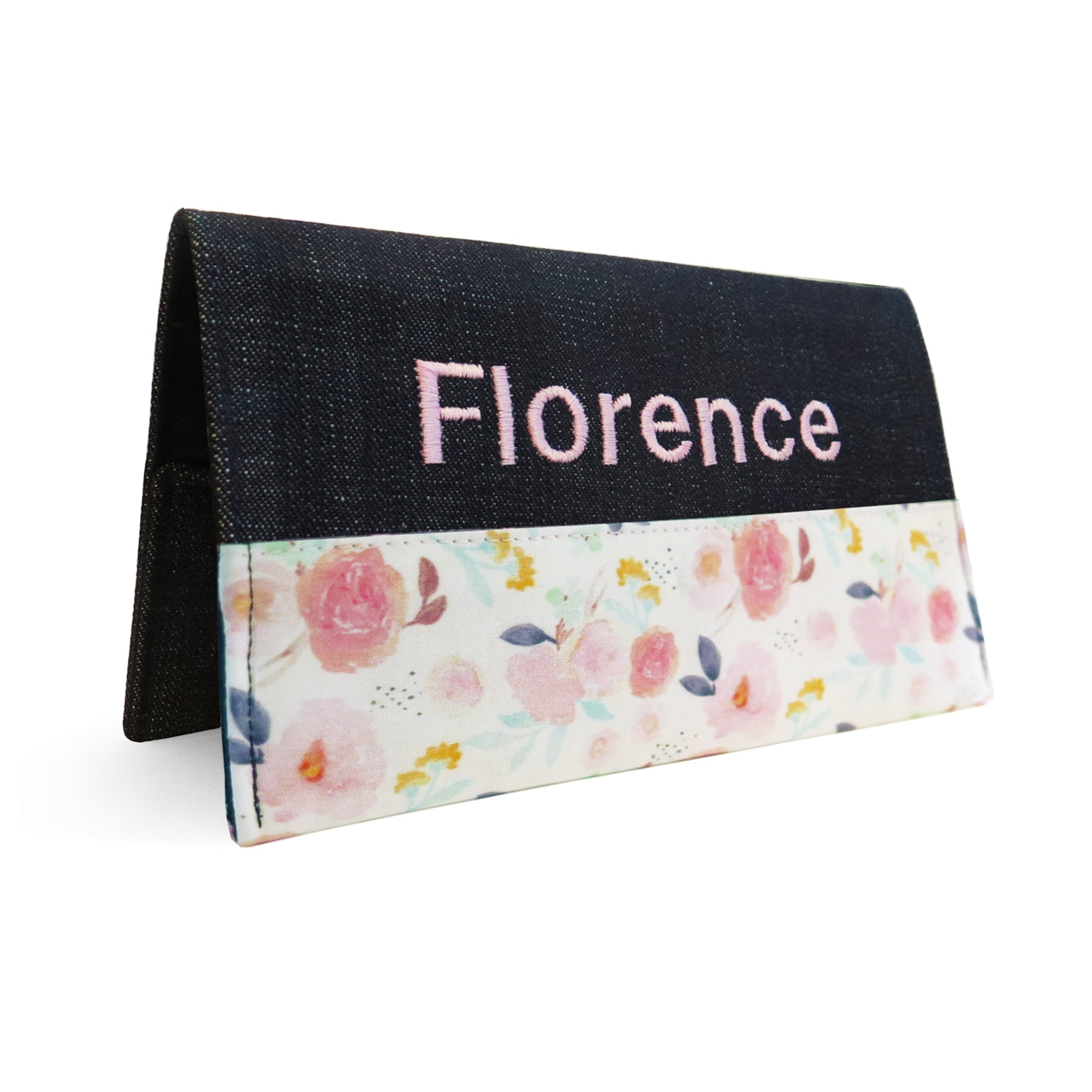 Protège carnet santé personnalisé fille Fleur
