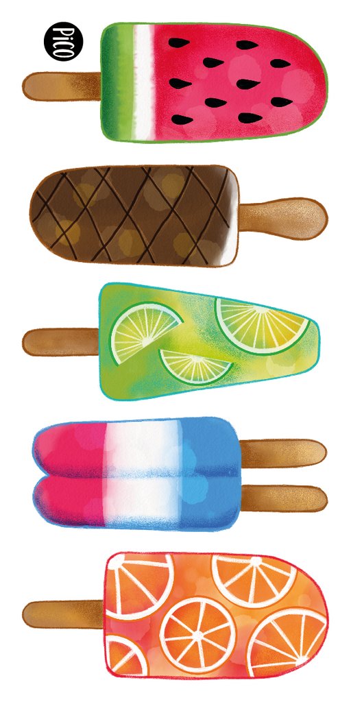 Les pops colorés