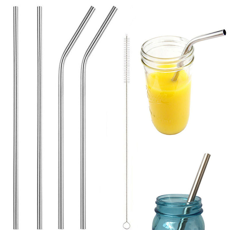 Paille en acier réutilisable