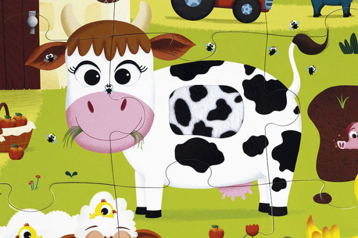 Casse-tête tactile - Ferme - 20 morceaux