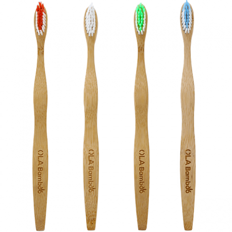 Brosse à dents en bambou avec manche compostable – Ola Bamboo Adulte