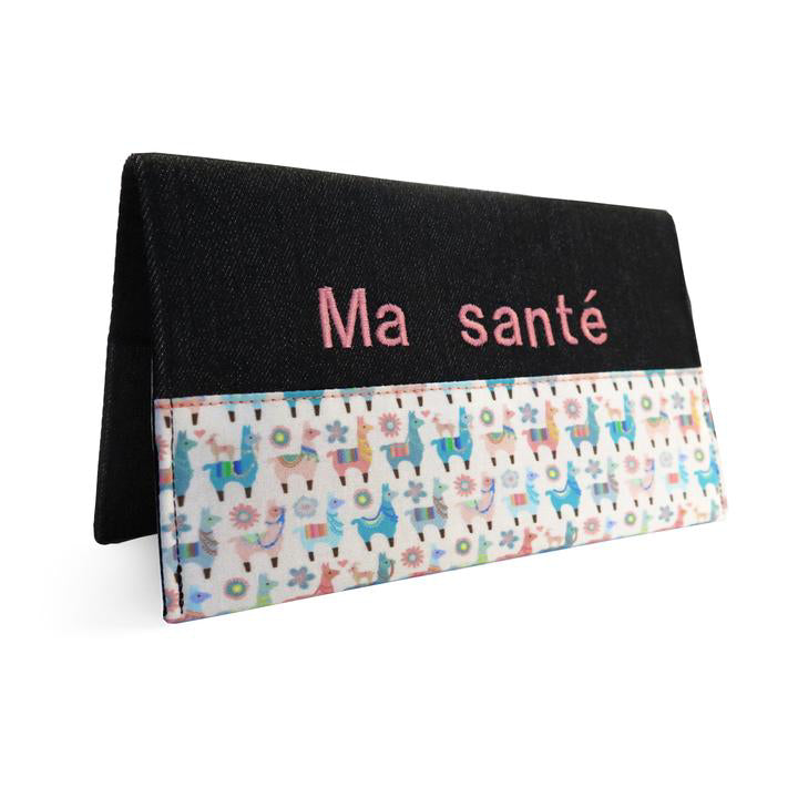 Protège carnet santé personnalisé Lamas