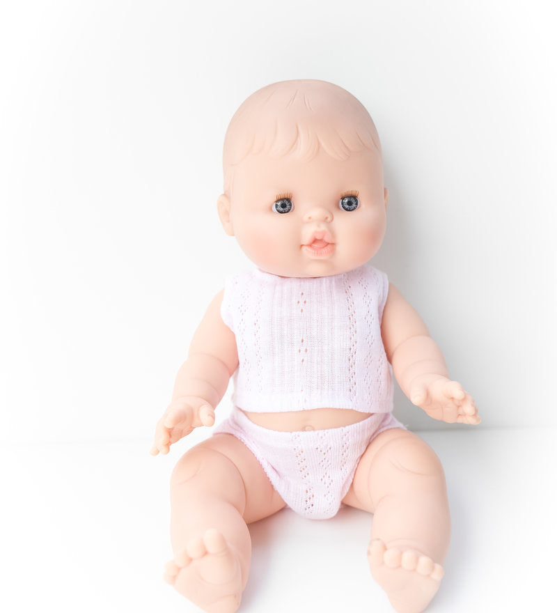 Poupée Bébé Rose en pyjama