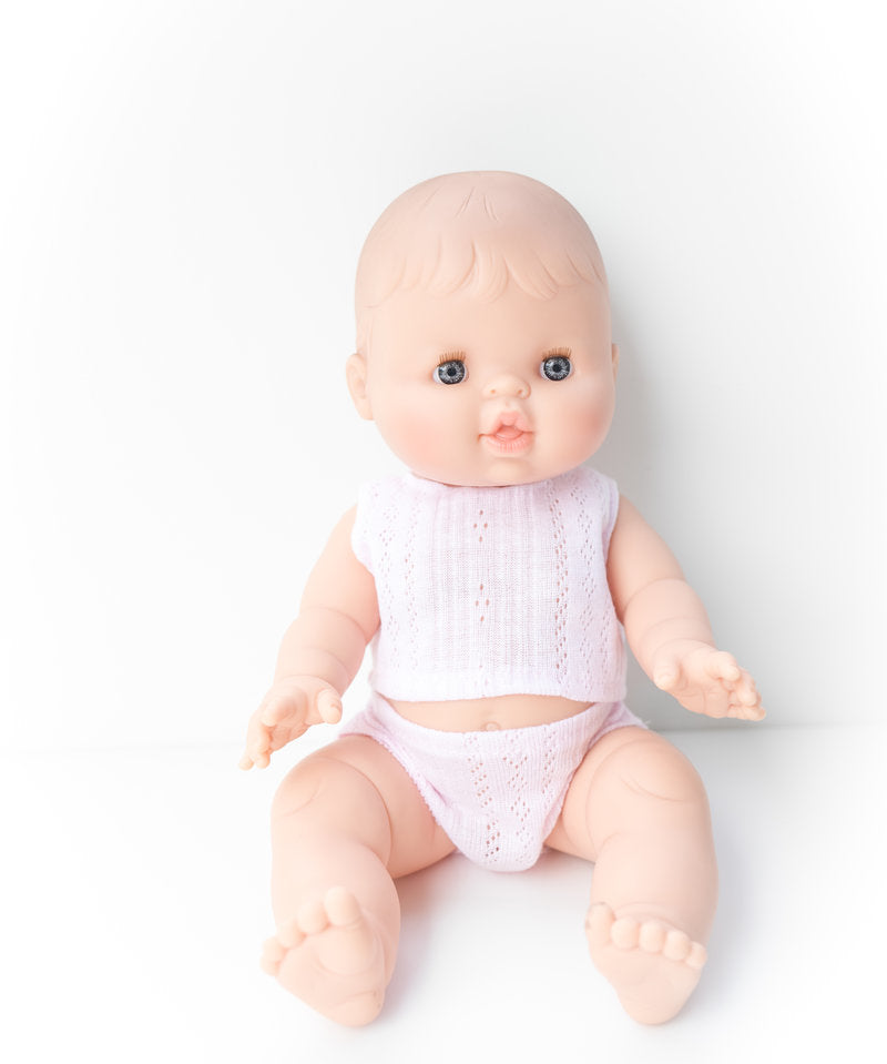 Poupée Bébé Rose en pyjama