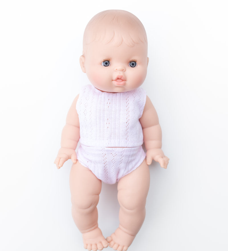 Poupée Bébé Rose en pyjama