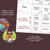 Organisateur familial Une semaine à la fois – horizontal
