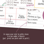 Organisateur familial Une semaine à la fois – vertical