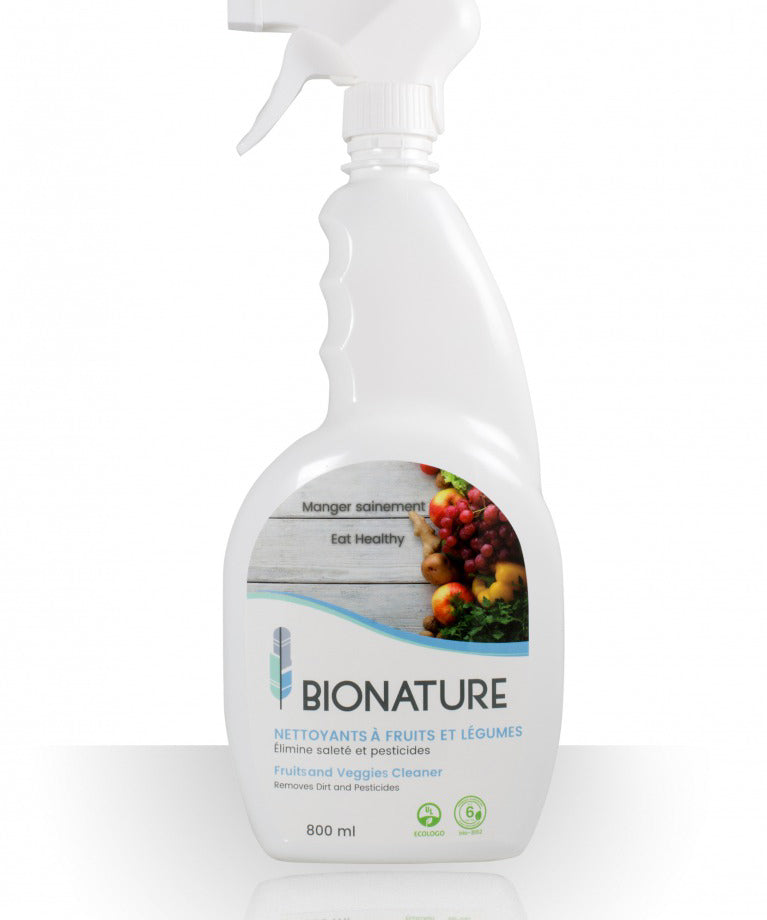 Nettoyant à fruits et légumes  (aussi en vrac en boutique)