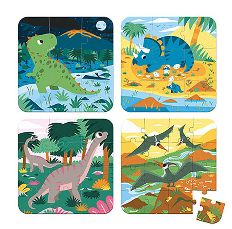 Casse tête progressif- Dinosaures