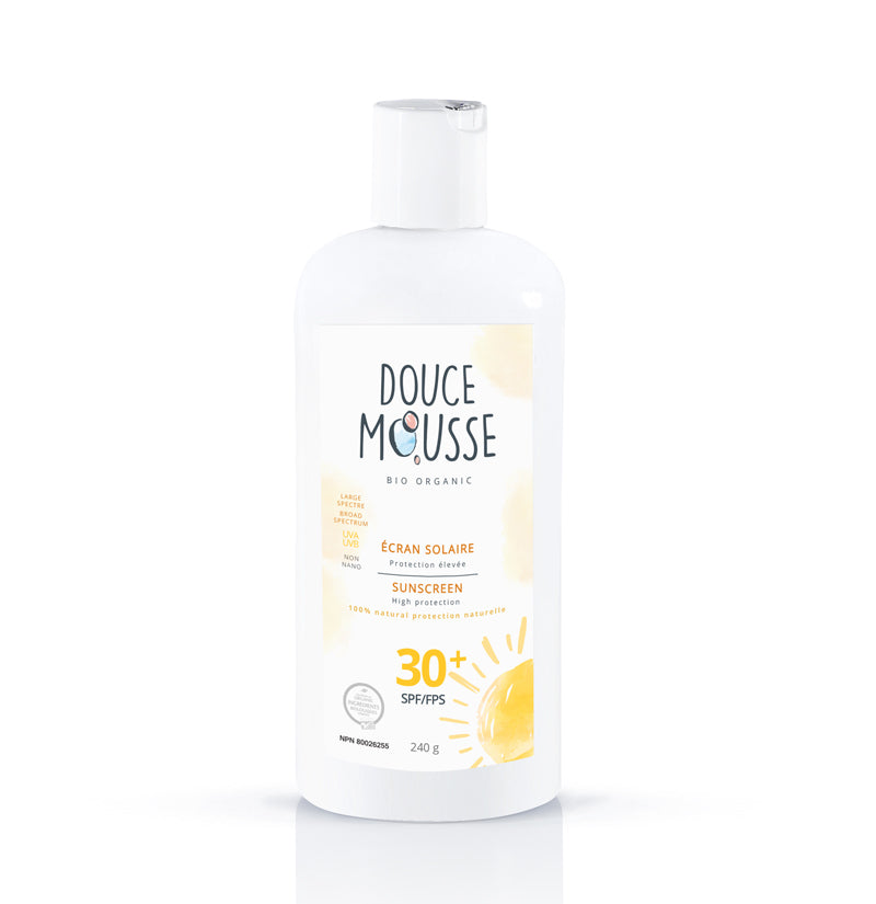 Lotion solaire Crème solaire Douce Mousse FPS 30 de LaCoursière Bio