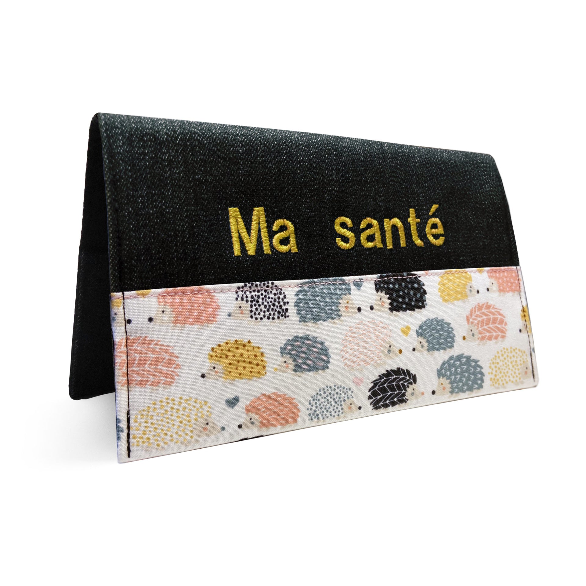 Protège carnet santé personnalisé gars hérisson