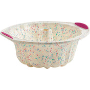 MOULE À GÂTEAU CANNELÉ STRUCTURE SILICONE™ CONFETTI BLANC