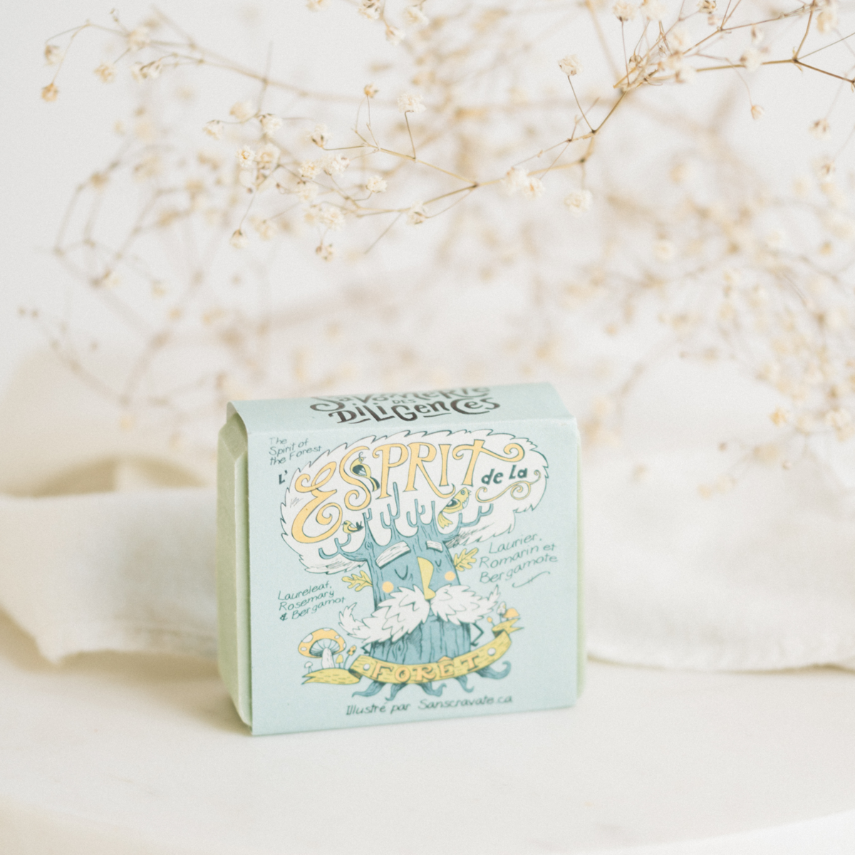 L’ESPRIT DE LA FORÊT – LAURIER, ROMARIN ET BERGAMOTE – SAVONNERIE DES DILIGENCES
