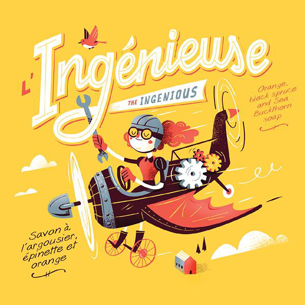 L’INGÉNIEUSE – SAVON À L’ARGOUSIER, ÉPINETTE ET ORANGE – SAVONNERIE DES DILIGENCES