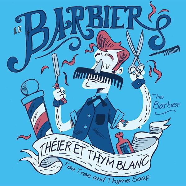 LE BARBIER – SAVON THÉIER ET THYM – SAVONNERIE DES DILIGENCES