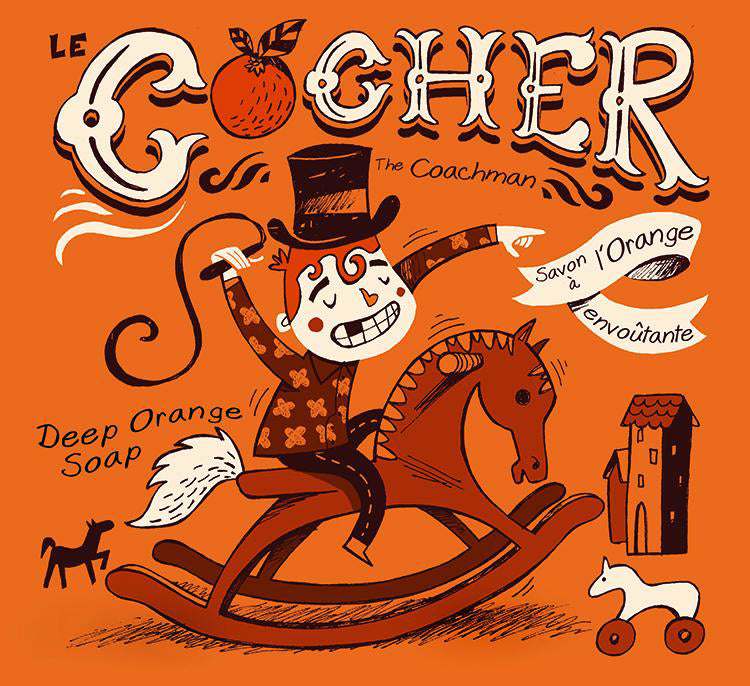 LE COCHER – SAVON ORANGE ENVOÛTANTE – SAVONNERIE DES DILIGENCES