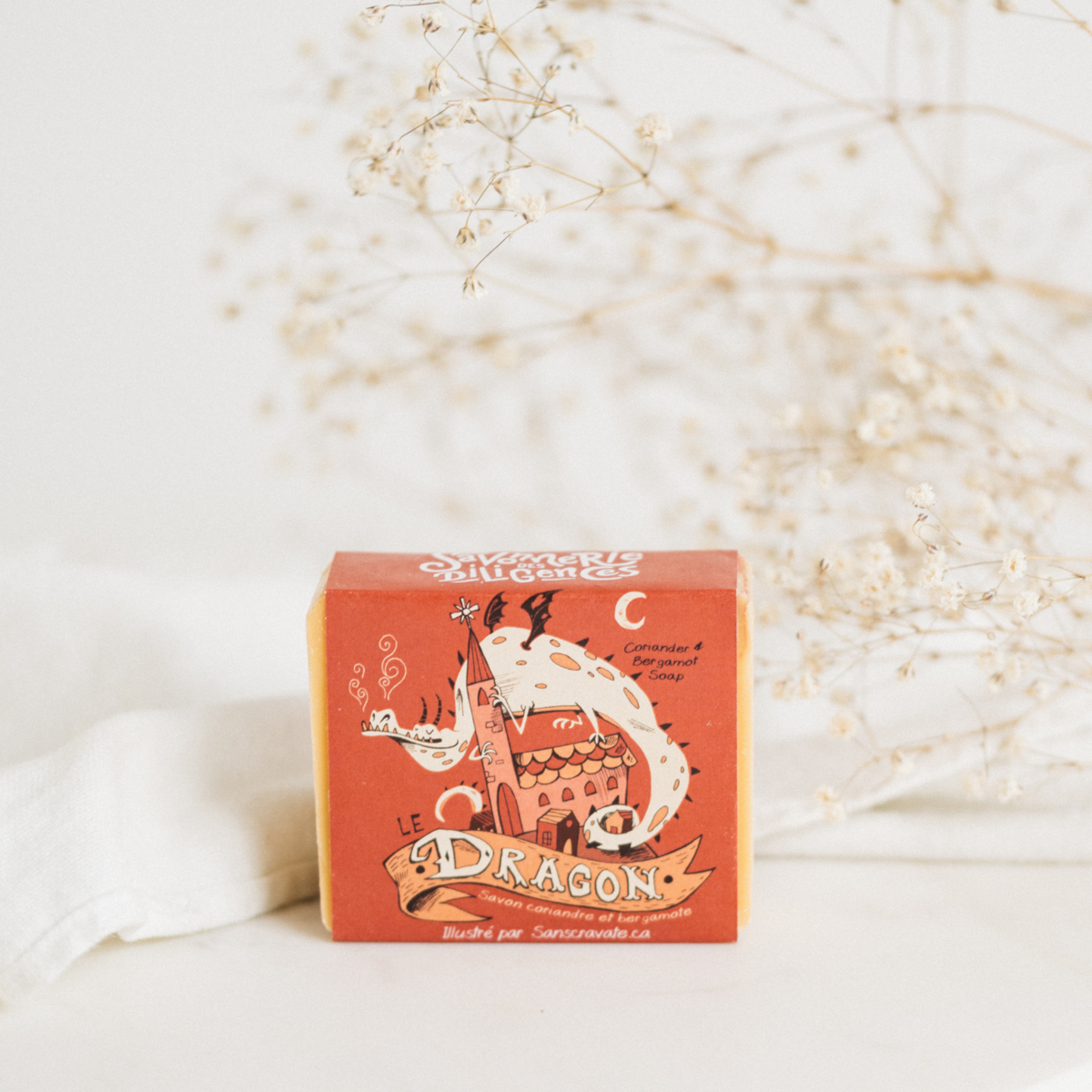 LE DRAGON – SAVON CORIANDRE-BERGAMOTE – SAVONNERIE DES DILIGENCES
