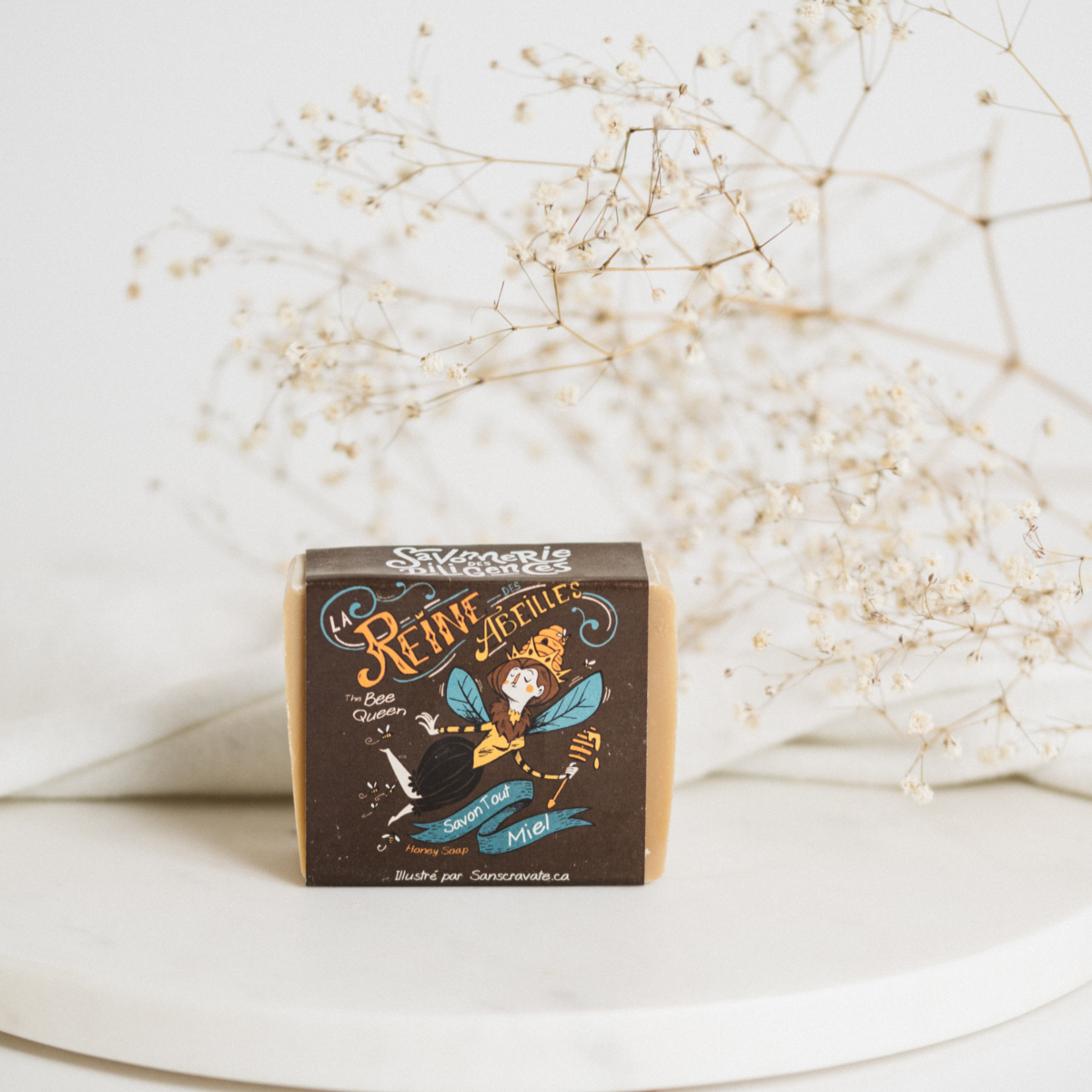 REINE DES ABEILLES – SAVON TOUT MIEL – SAVONNERIE DES DILIGENCES