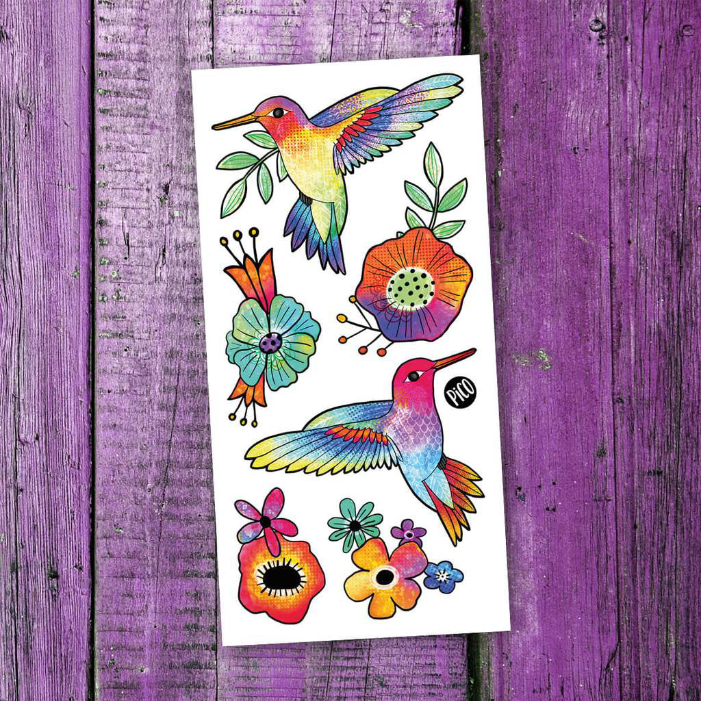 Les colibris colorés