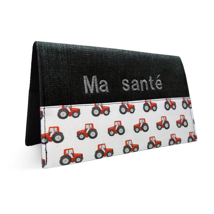 Protège carnet santé personnalisé Tracteur
