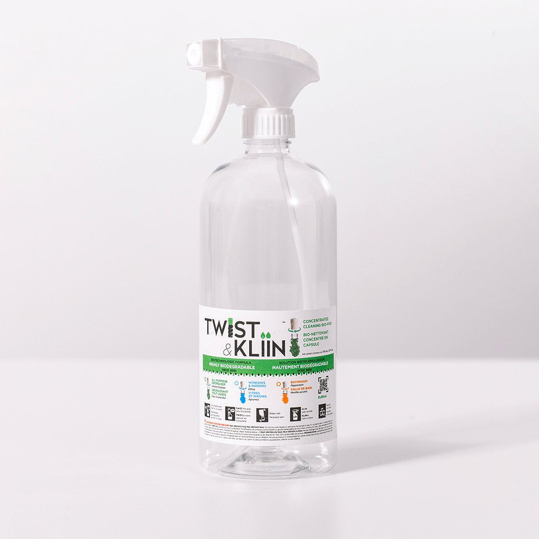 TWIST & KLIIN - CAPSULES DE BIO-NETTOYANT CONCENTRÉ - VITRES ET MIROIRS