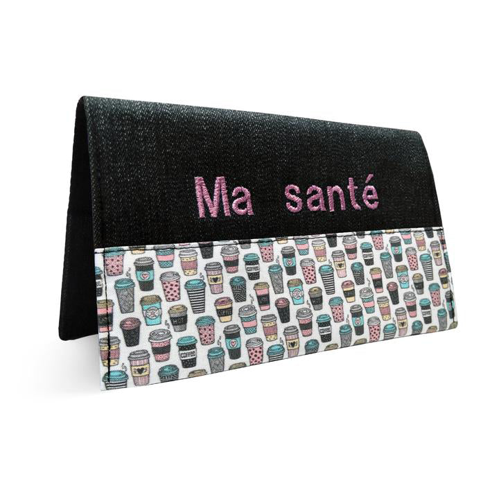 Protège carnet santé personnalisé Café