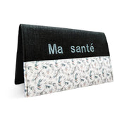 Protège carnet santé personnalisé Eucalyptus