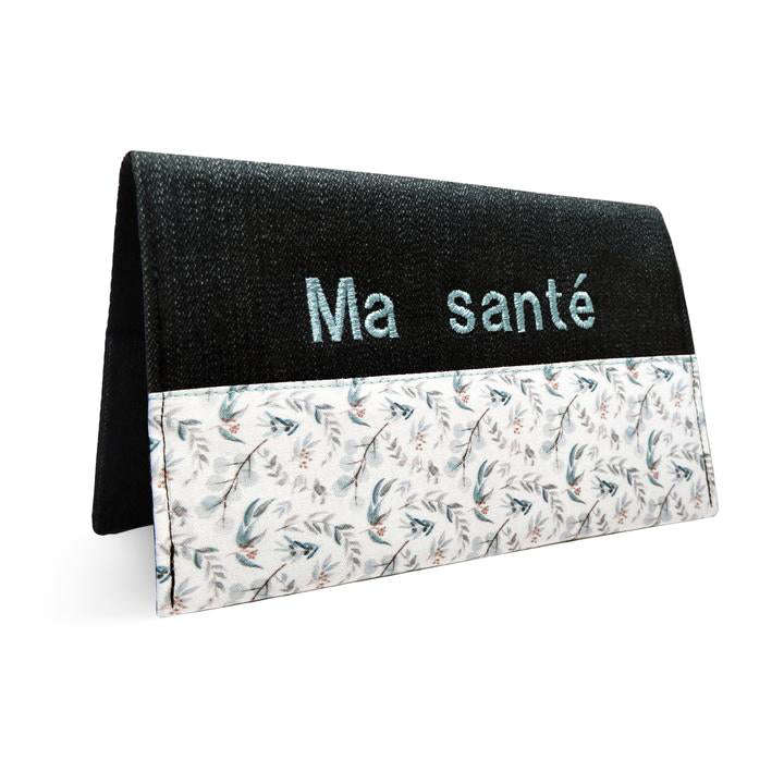 Protège carnet santé personnalisé Eucalyptus