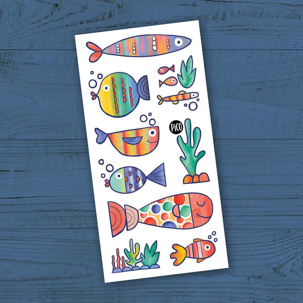 Les poissons multicolores