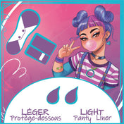 Öko-Teens - Yuri - Protège-Dessous Léger + Pochette Individuelle