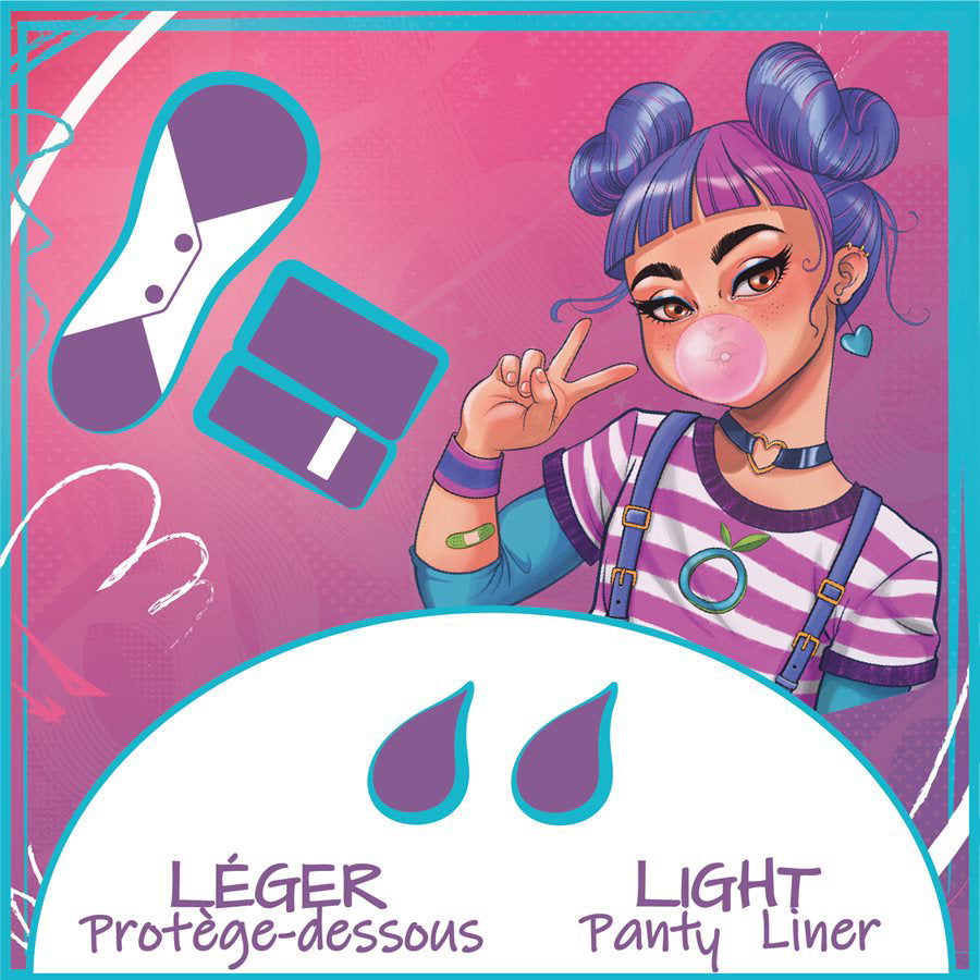Öko-Teens - Yuri - Protège-Dessous Léger + Pochette Individuelle