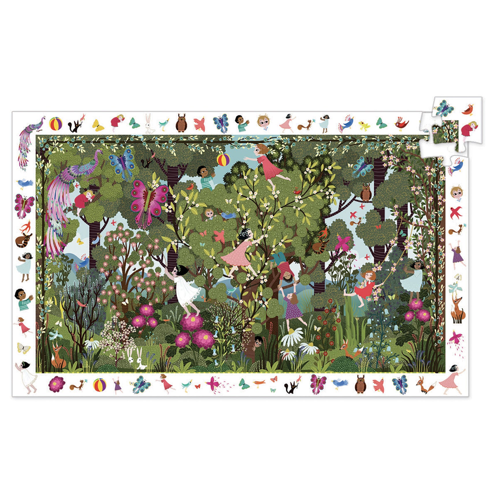 Puzzle observation / Jeux au jardin / 100 pcs