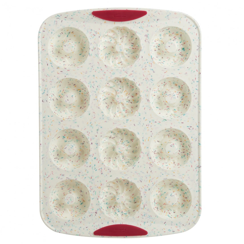 MOULE A 12 BEIGNES CONFETTI FUCHSIA