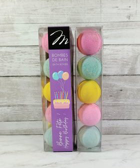 Boîte de 5 mini bombes -Bonne fête