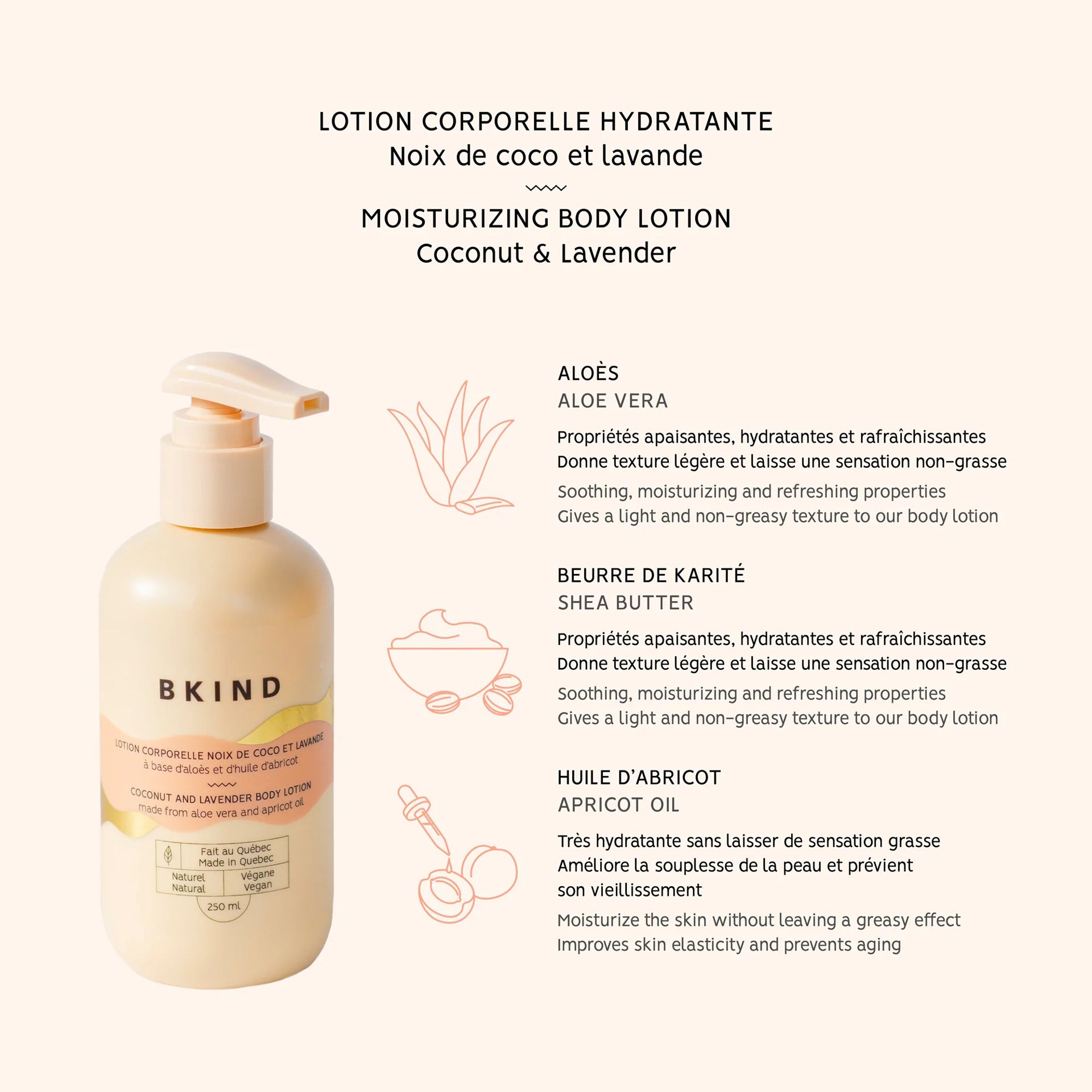 LOTION CORPORELLE NOIX DE COCO ET LAVANDE